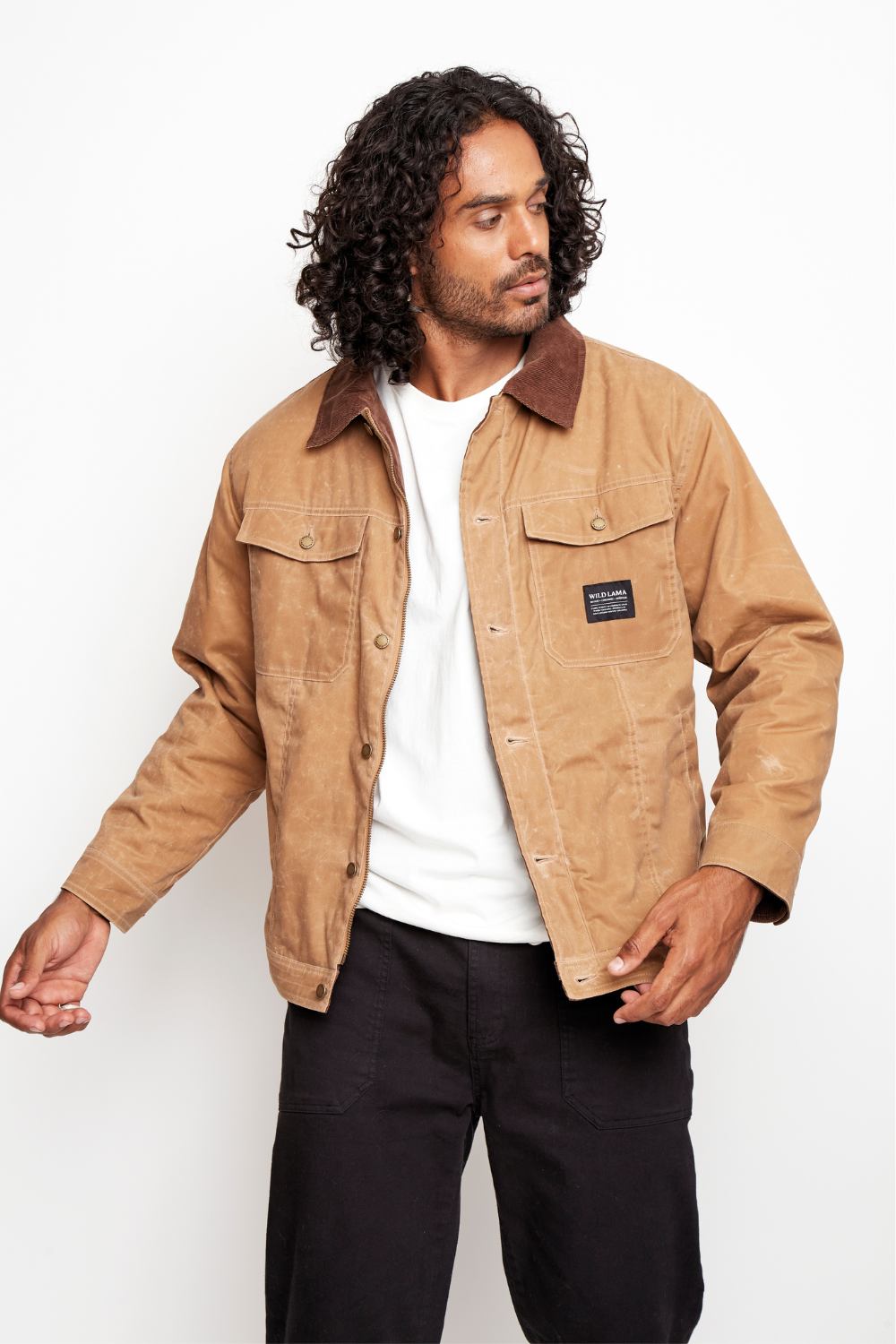 Chaqueta Wax Tak Reciclada Camel Hombre
