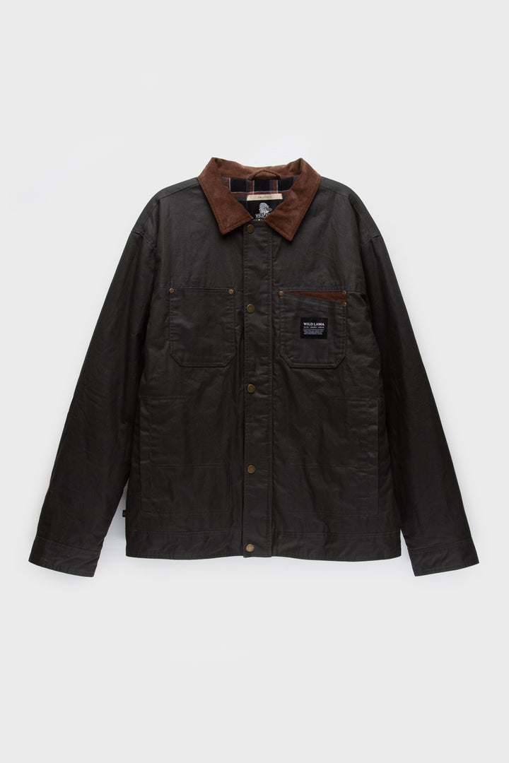 Chaqueta Tako Wax Orgánica Verde Hombre