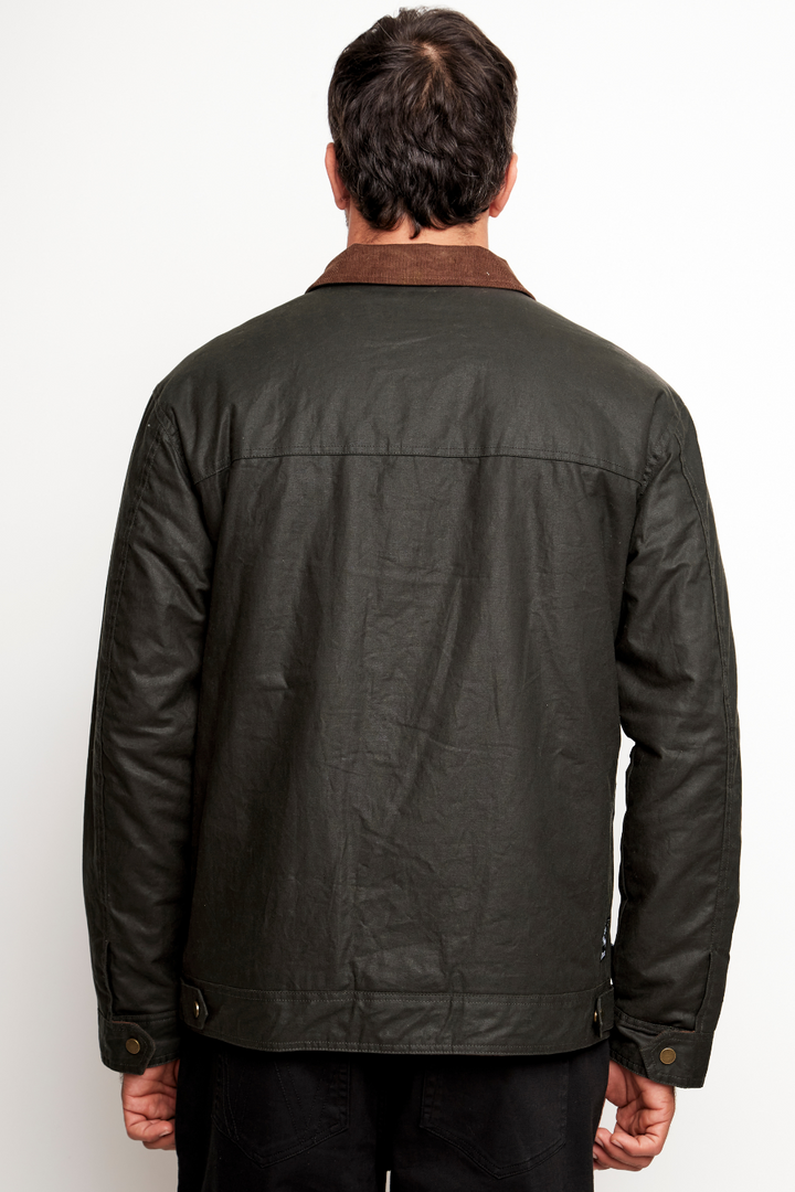 Chaqueta Tako Wax Orgánica Verde Hombre