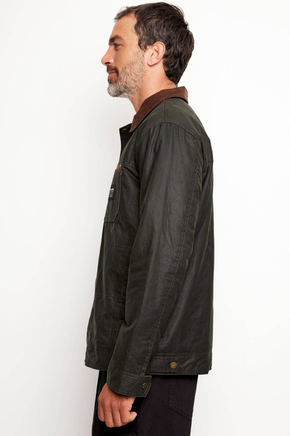 Chaqueta Tako Wax Orgánica Verde Hombre