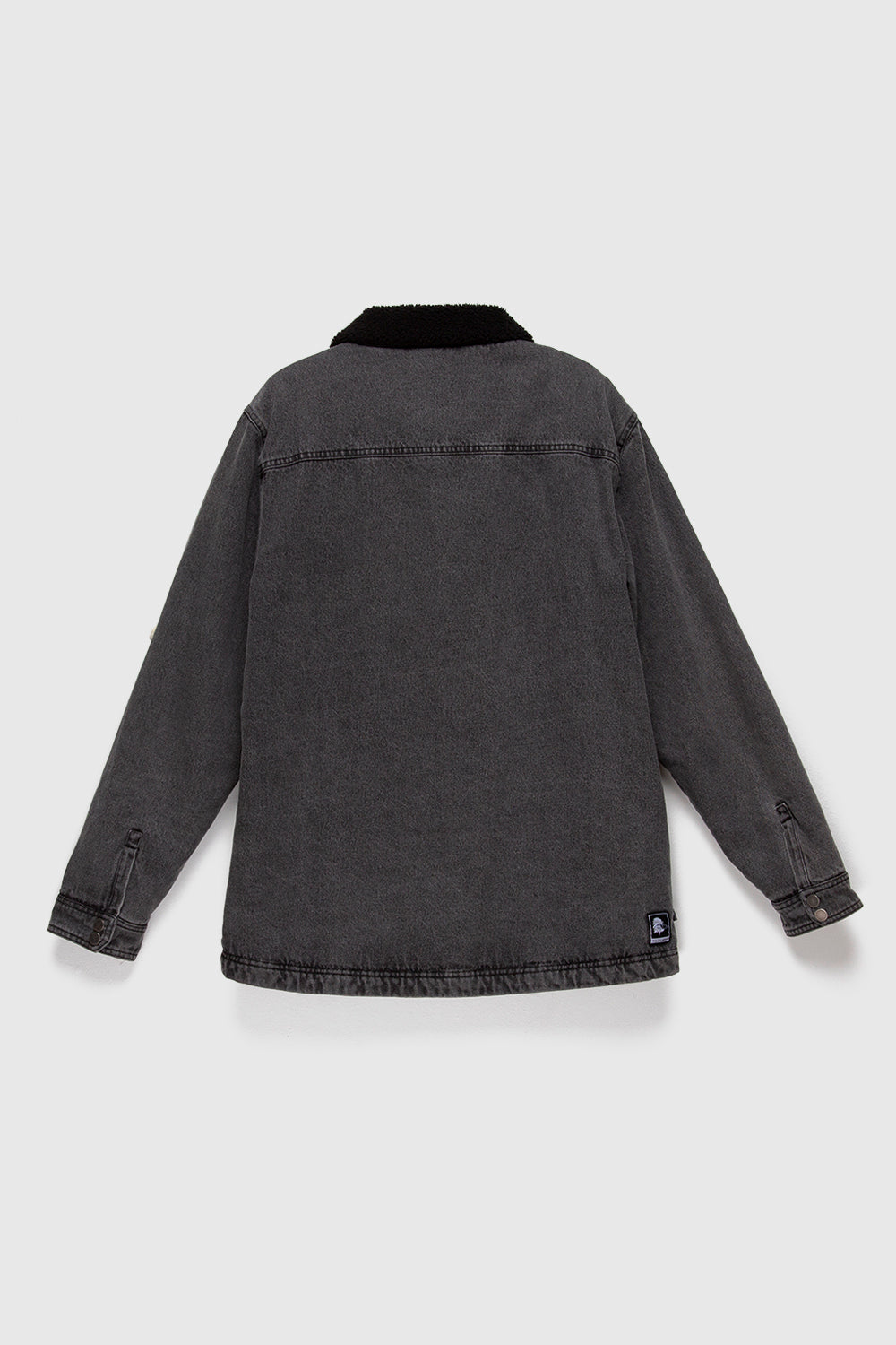 Chaqueta Ulmo Teddy Orgánica Denim Negra Hombre