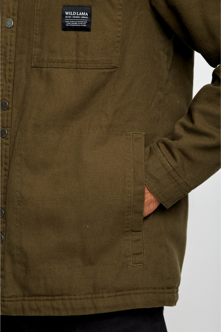 Chaqueta Ulmo Teddy Orgánica Verde Hombre