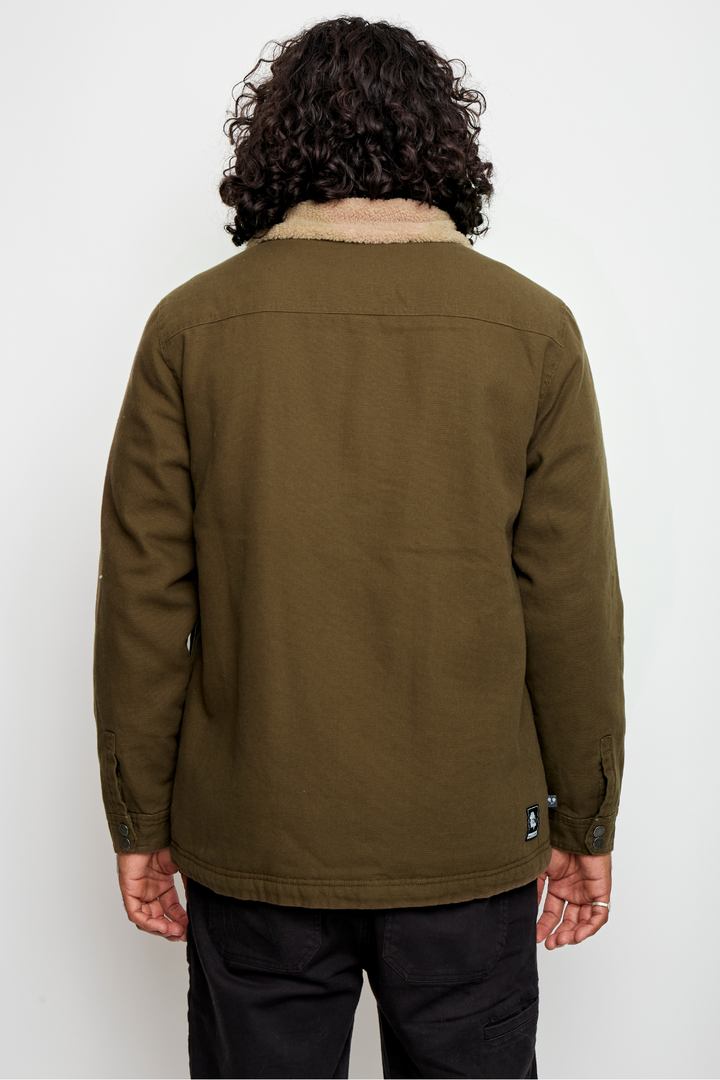 Chaqueta Ulmo Teddy Orgánica Verde Hombre