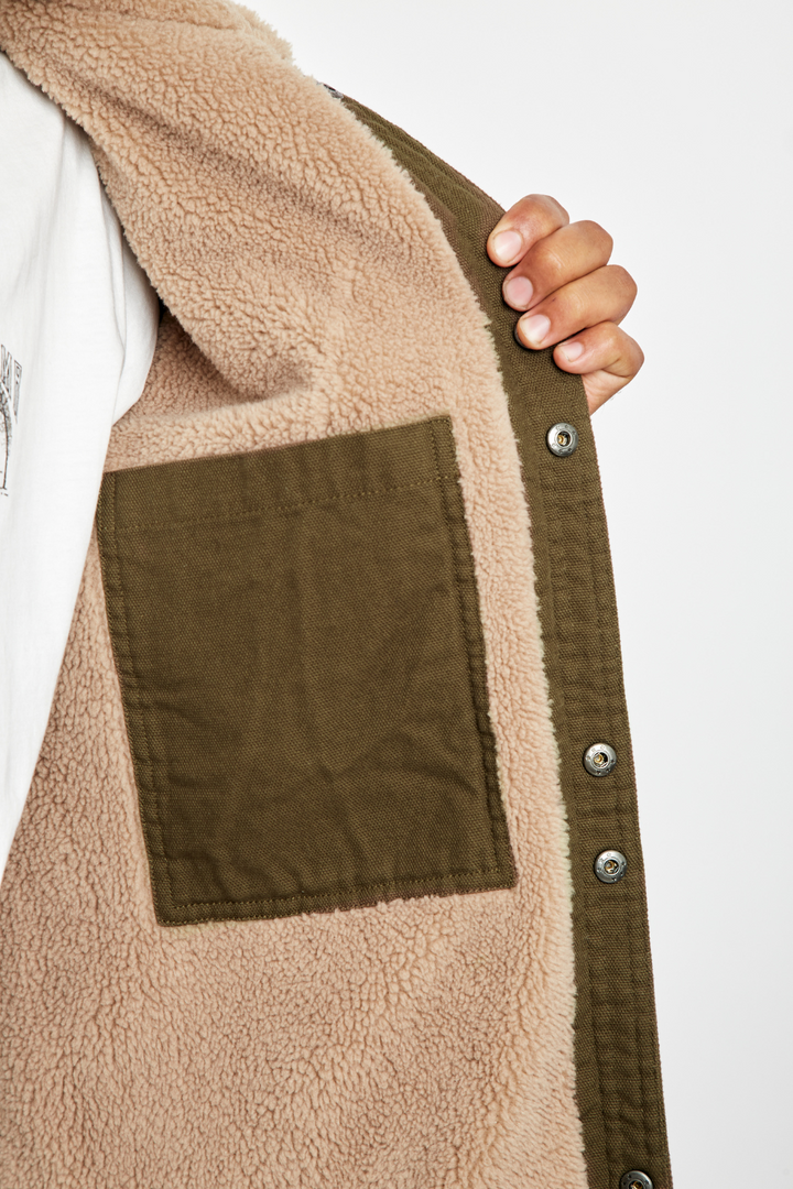 Chaqueta Ulmo Teddy Orgánica Verde Hombre