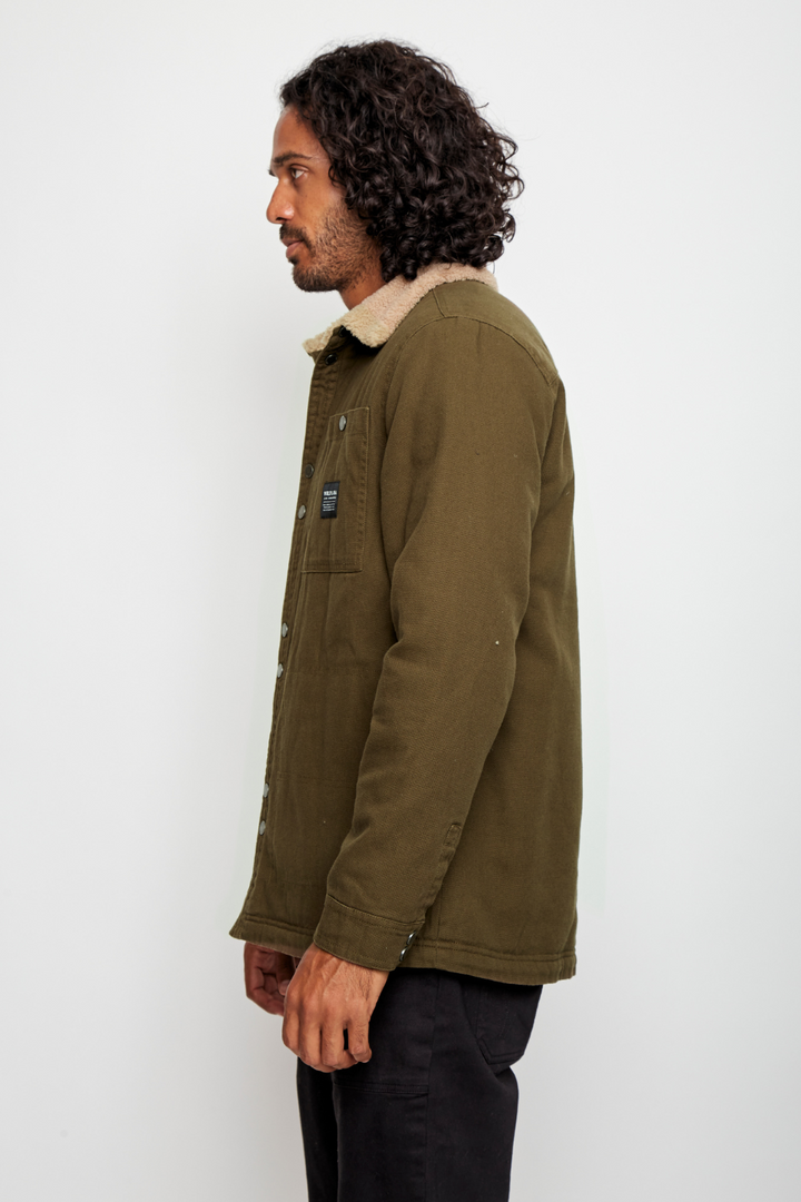 Chaqueta Ulmo Teddy Orgánica Verde Hombre