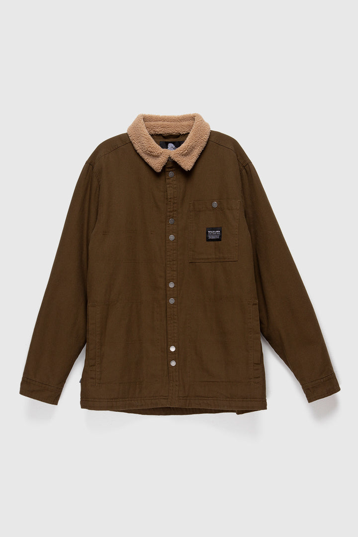 Chaqueta Ulmo Teddy Orgánica Verde Hombre
