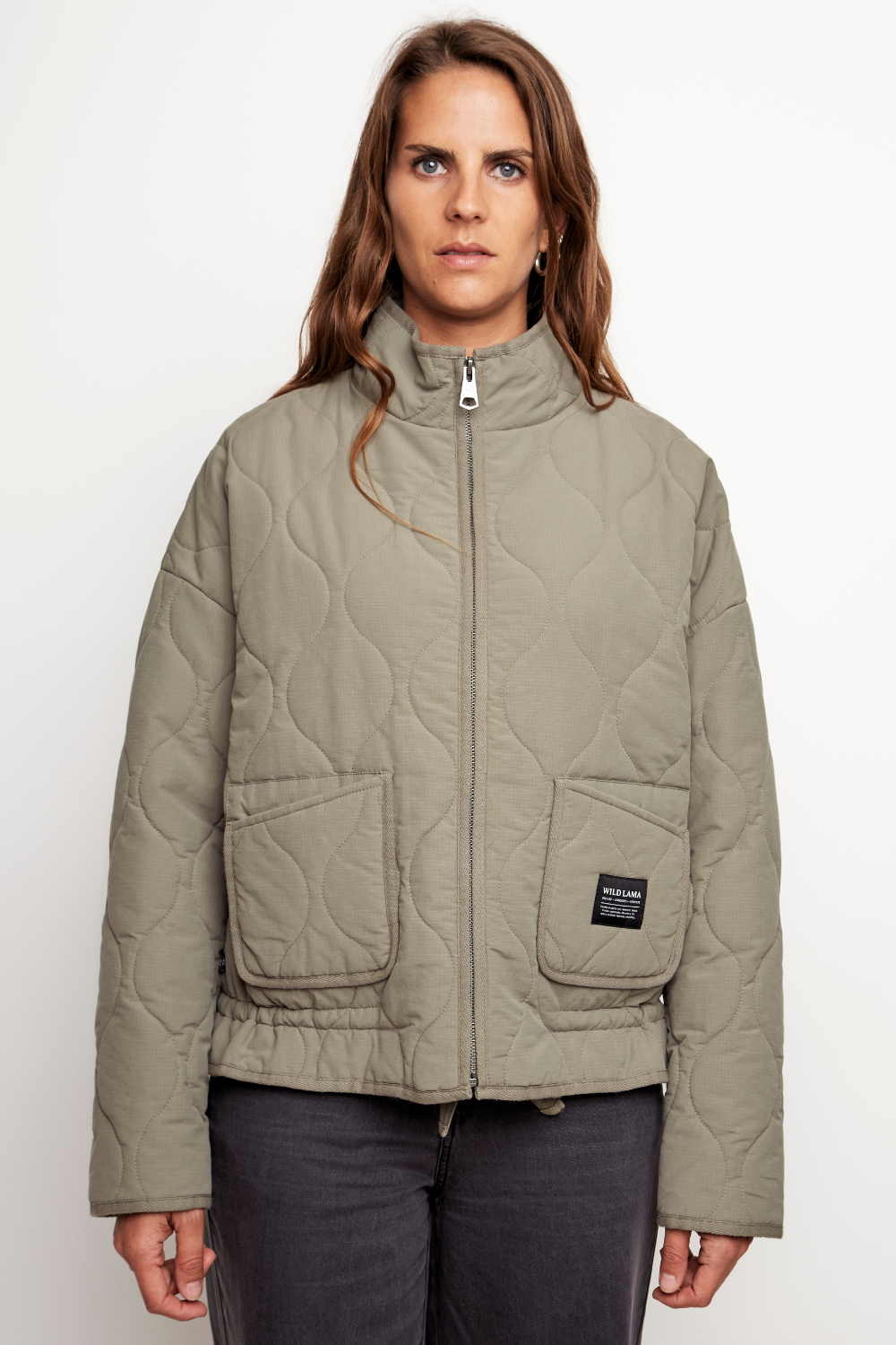Chaqueta Vespa Cord Orgánica Verde Mujer