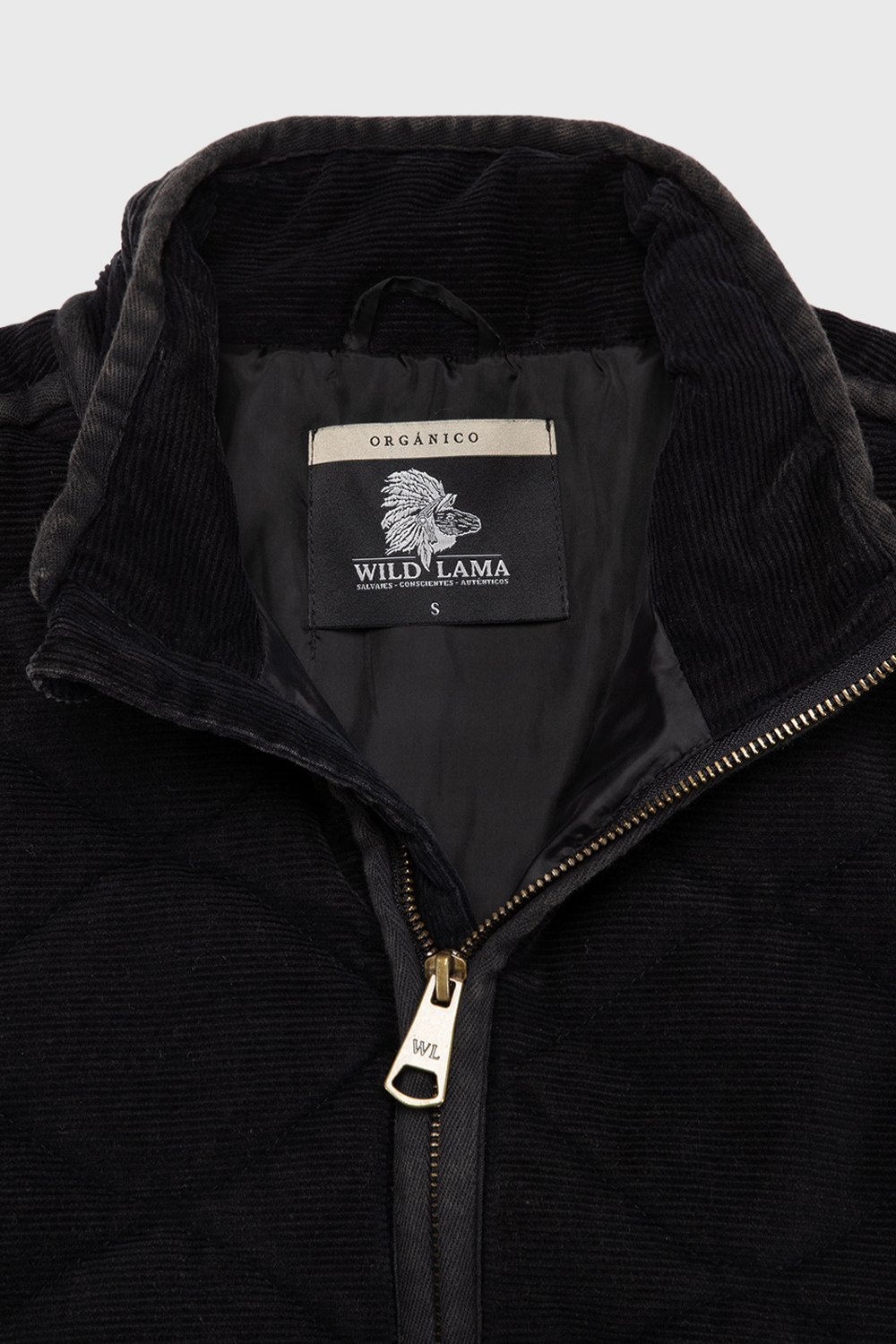 Chaqueta Vespa Corduroy Orgánica Negra Mujer