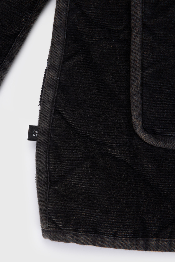 Chaqueta Vespa Corduroy Orgánica Negra Mujer