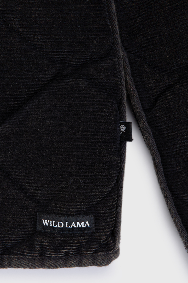 Chaqueta Vespa Corduroy Orgánica Negra Mujer