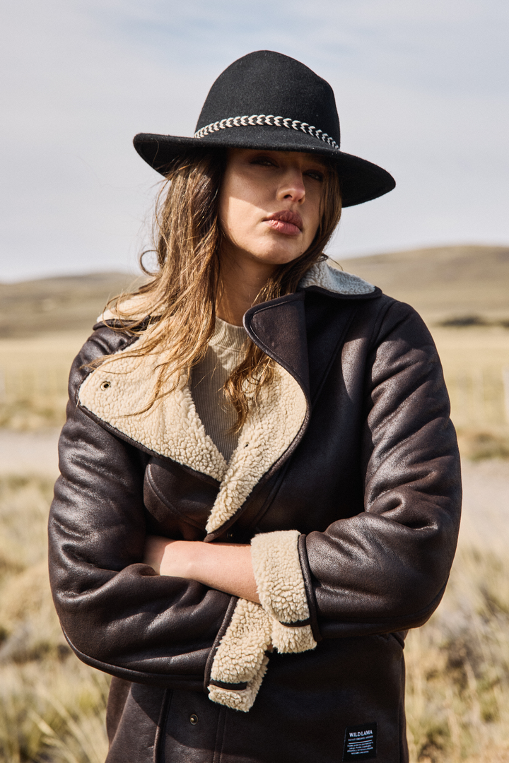 Chaqueta Vigueira Reciclada Café Mujer