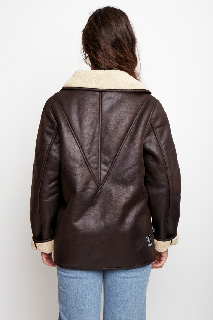 Chaqueta Vigueira Reciclada Café Mujer