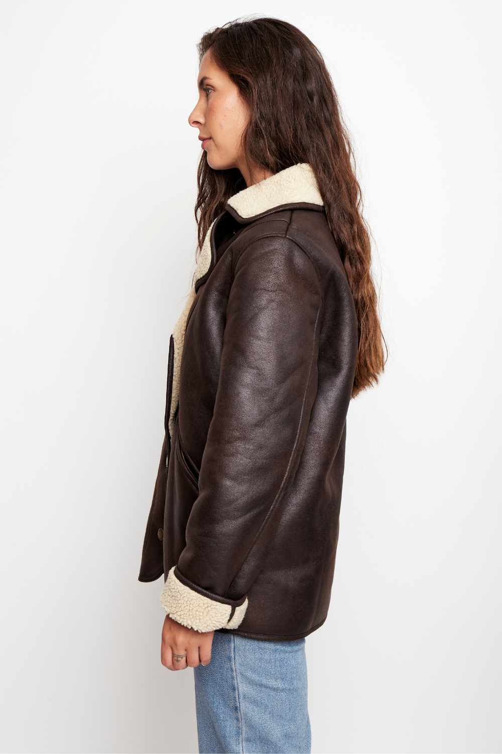 Chaqueta Vigueira Reciclada Café Mujer