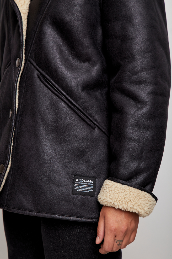 Chaqueta Vigueira Reciclada Negra Mujer