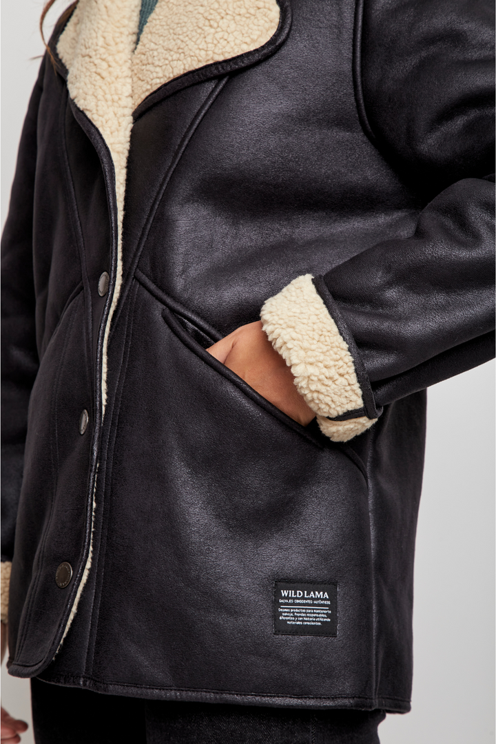 Chaqueta Vigueira Reciclada Negra Mujer