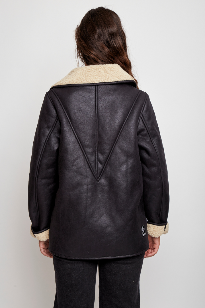 Chaqueta Vigueira Reciclada Negra Mujer