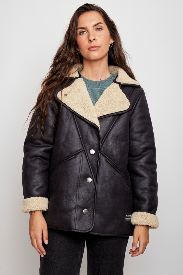 Chaqueta Vigueira Reciclada Negra Mujer