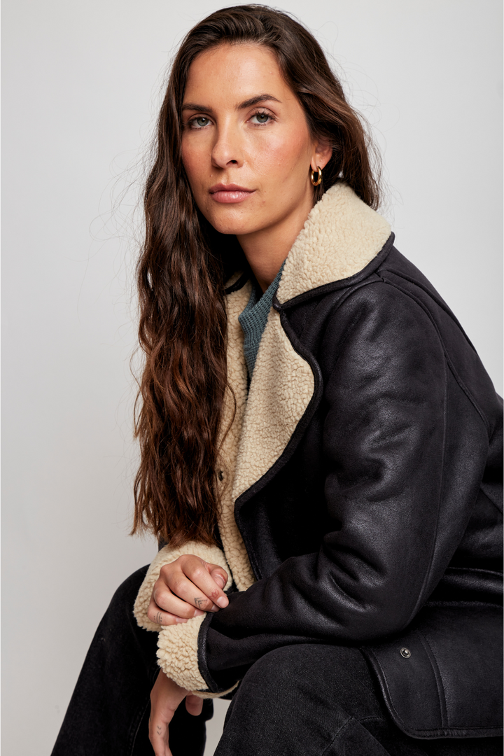 Chaqueta Vigueira Reciclada Negra Mujer