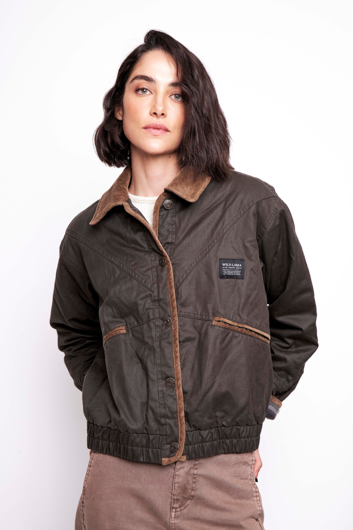 Chaqueta Vuora Orgánica Verde Mujer