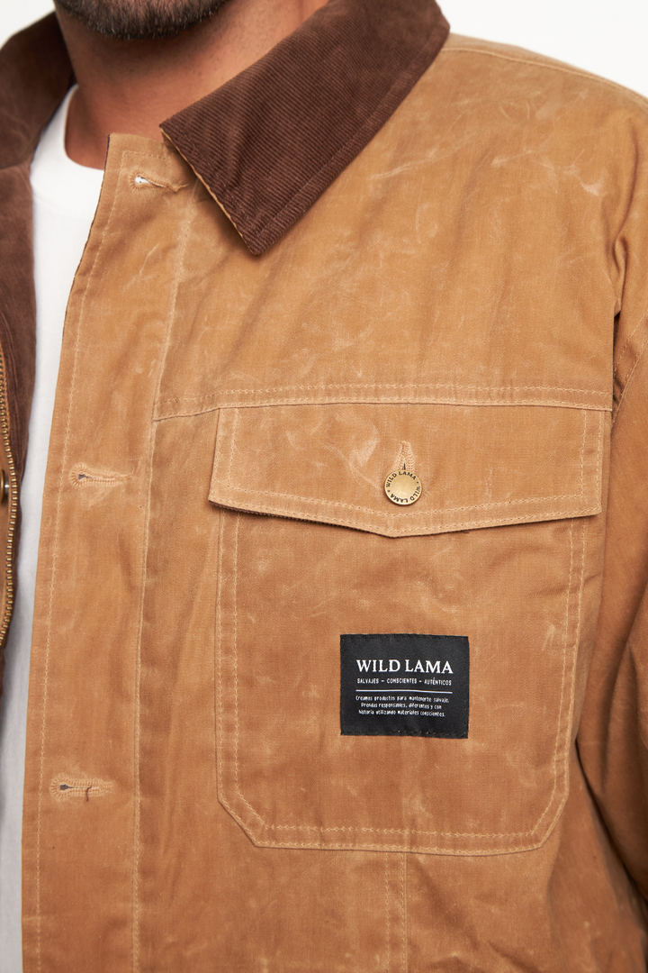 Chaqueta Wax Tak Reciclada Camel Hombre