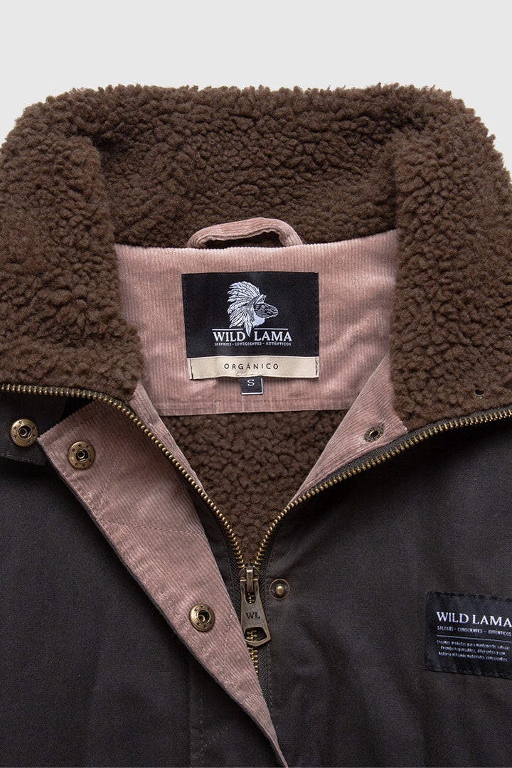 Chaqueta Cava Wax Orgánica Verde Mujer