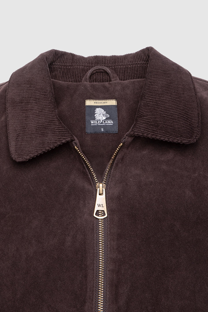 Chaqueta Elsa Reciclada Café Mujer