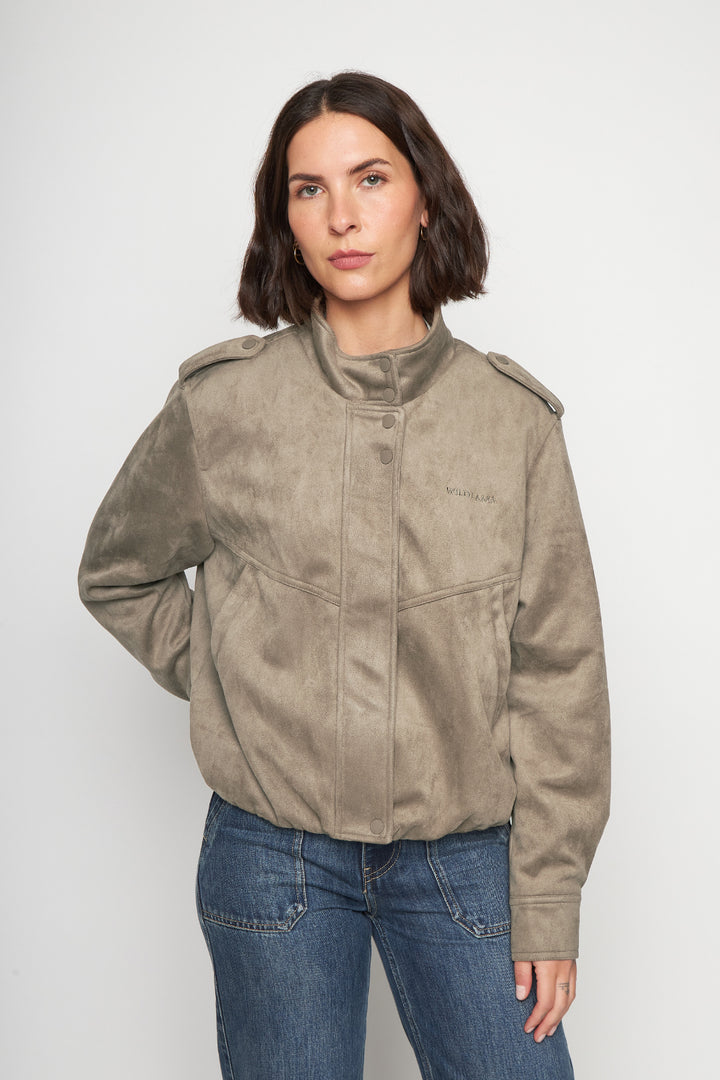 Chaqueta Maite Reciclada Café Claro Mujer