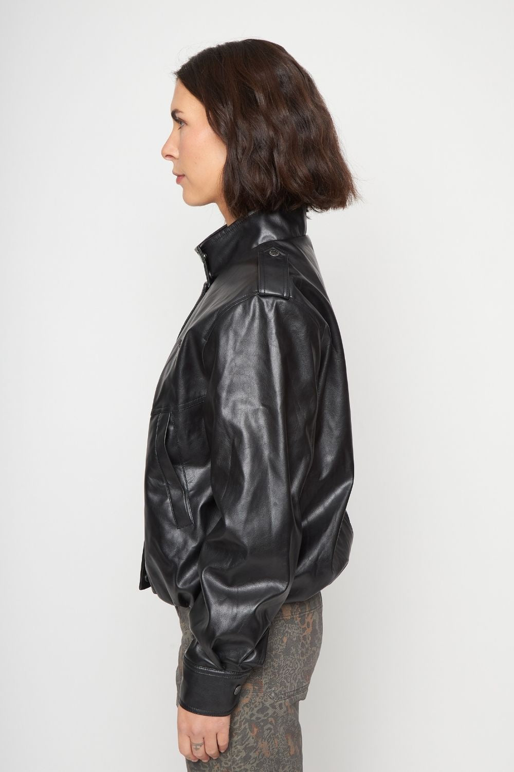Chaqueta Maite Reciclada Negra Mujer