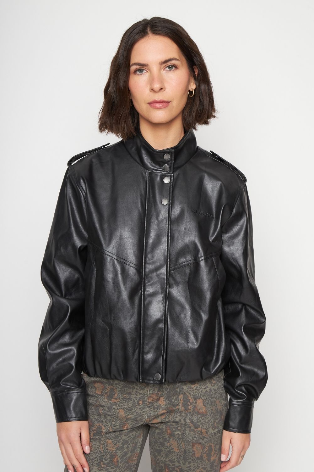 Chaqueta Maite Reciclada Negra Mujer
