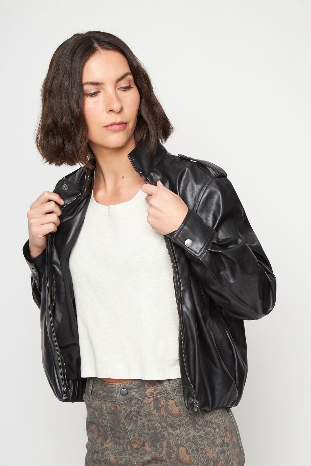Chaqueta Maite Reciclada Negra Mujer