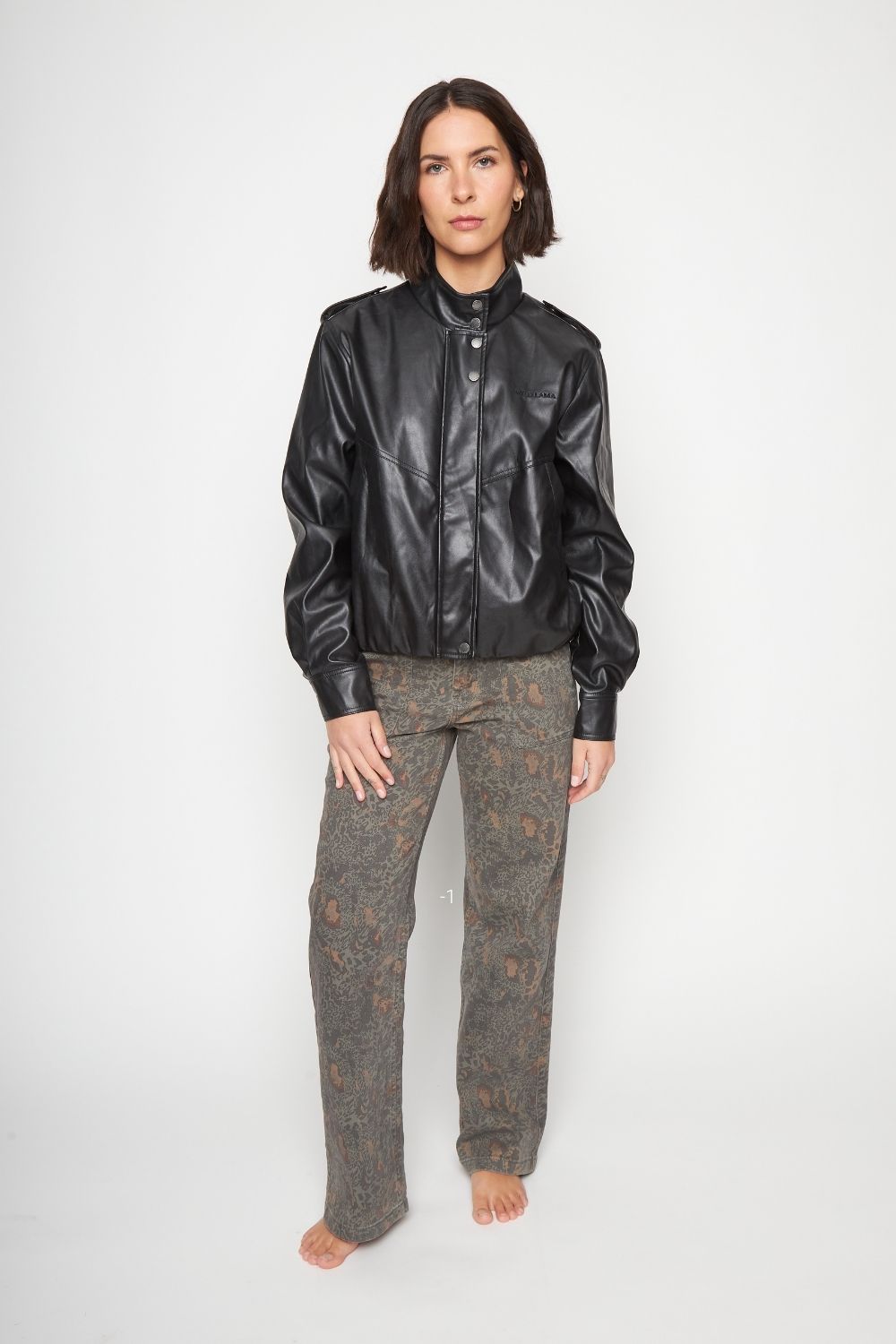 Chaqueta Maite Reciclada Negra Mujer