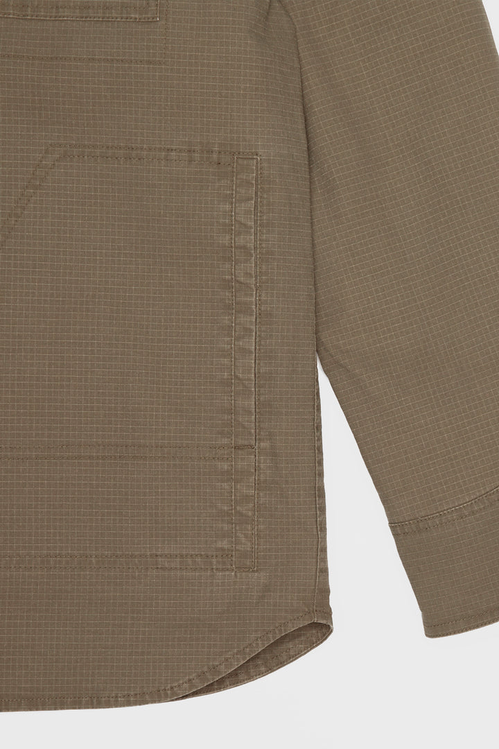 Chaqueta Roble Ripstop Orgánica Café Hombre