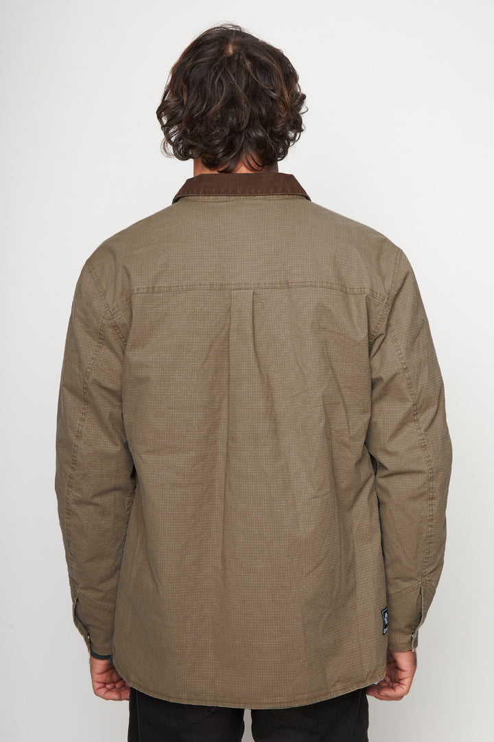 Chaqueta Roble Ripstop Orgánica Café Hombre