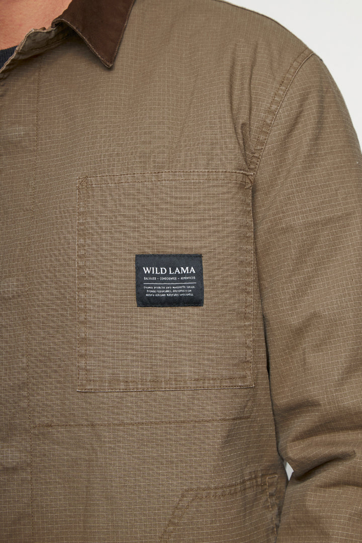 Chaqueta Roble Ripstop Orgánica Café Hombre