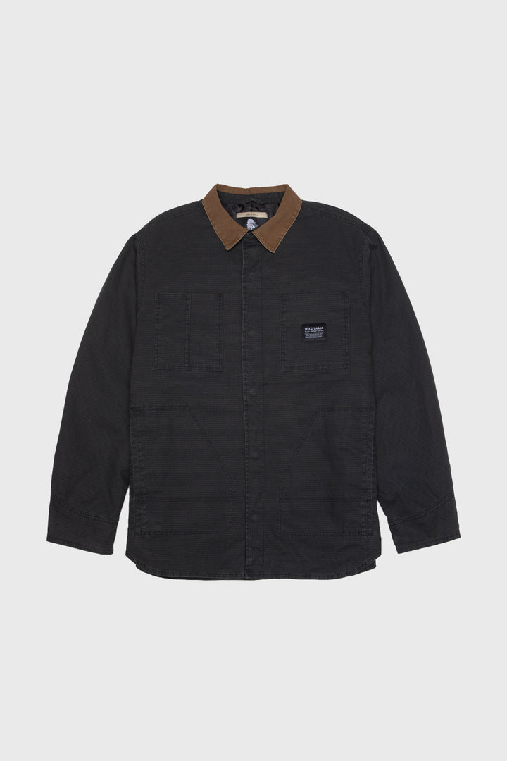 Chaqueta Roble Ripstop Orgánica Negra Hombre