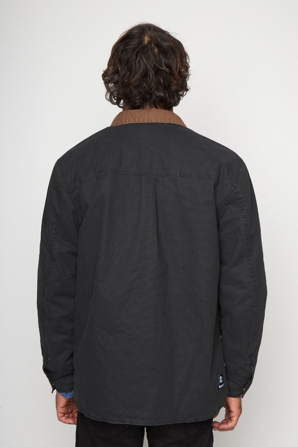 Chaqueta Roble Ripstop Orgánica Negra Hombre