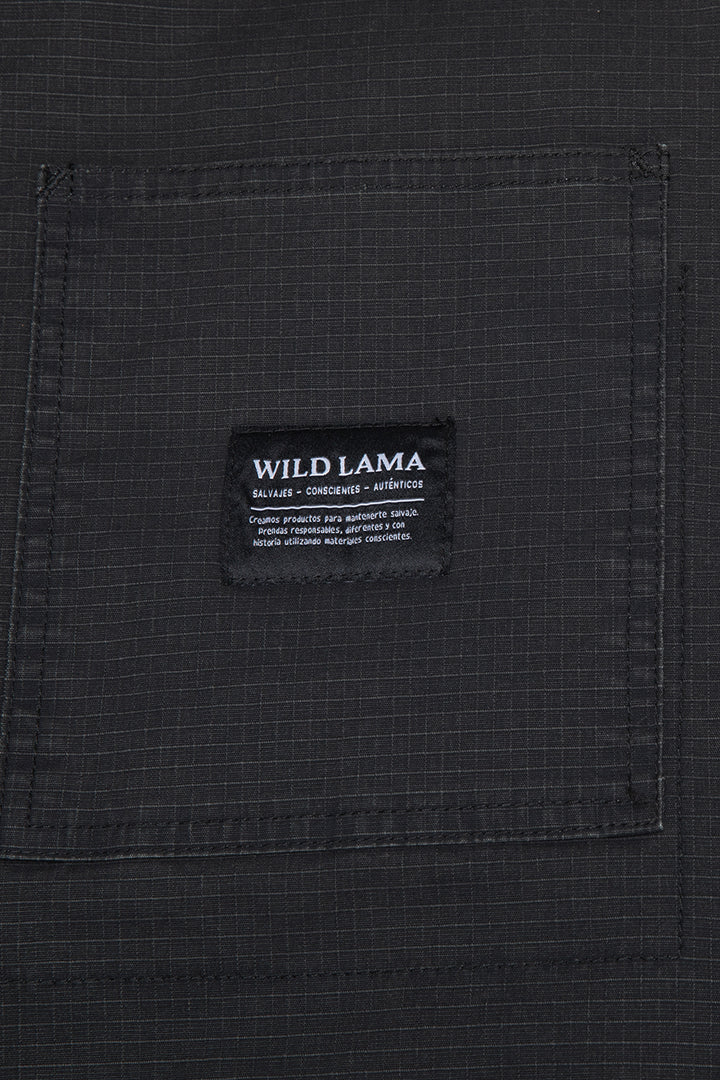 Chaqueta Roble Ripstop Orgánica Negra Hombre