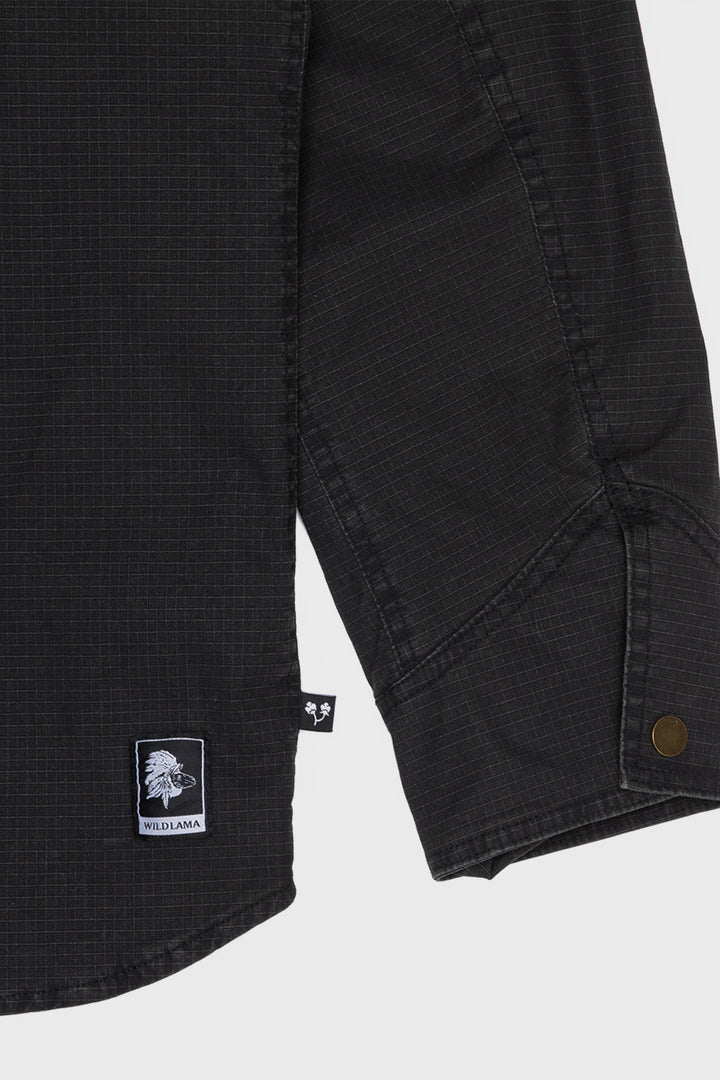 Chaqueta Roble Ripstop Orgánica Negra Hombre