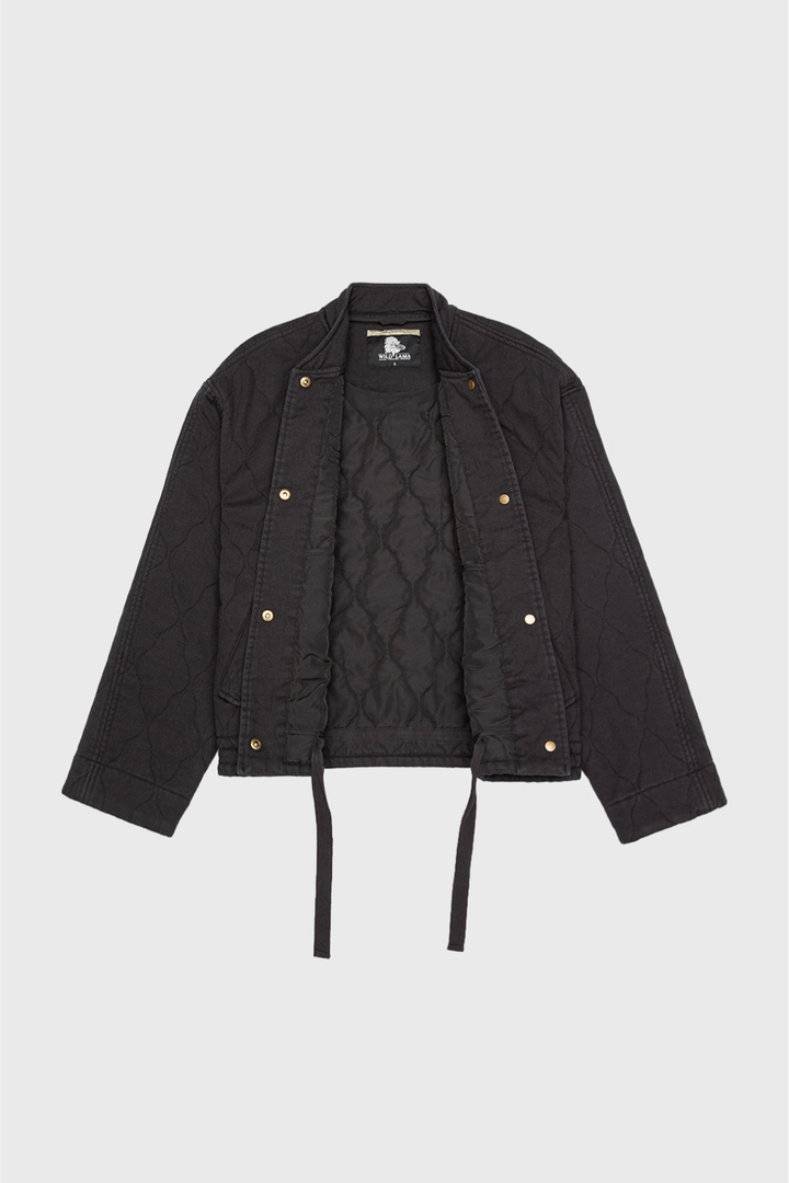 Chaqueta Zepa Orgánica Negra Mujer