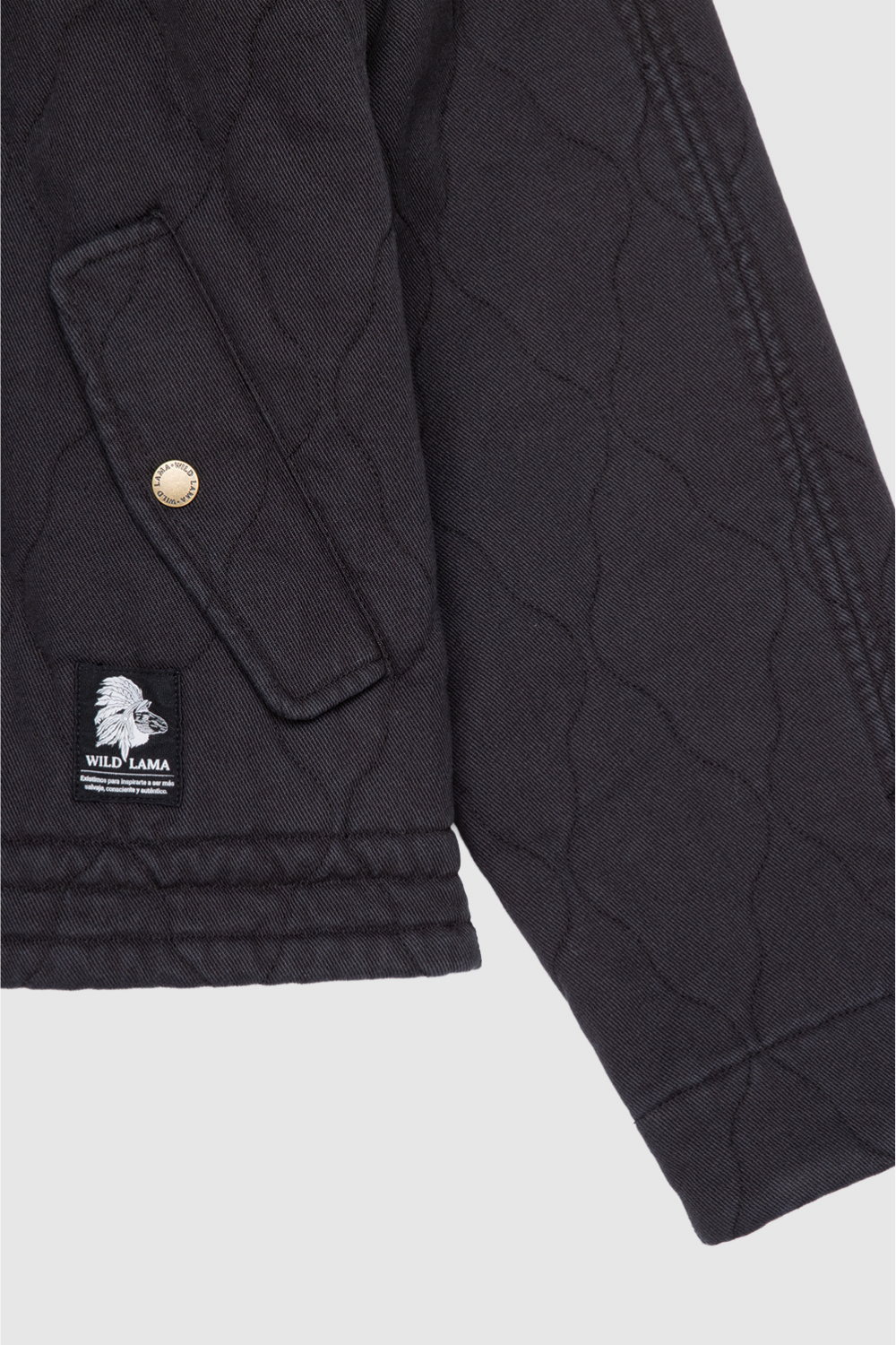 Chaqueta Zepa Orgánica Negra Mujer