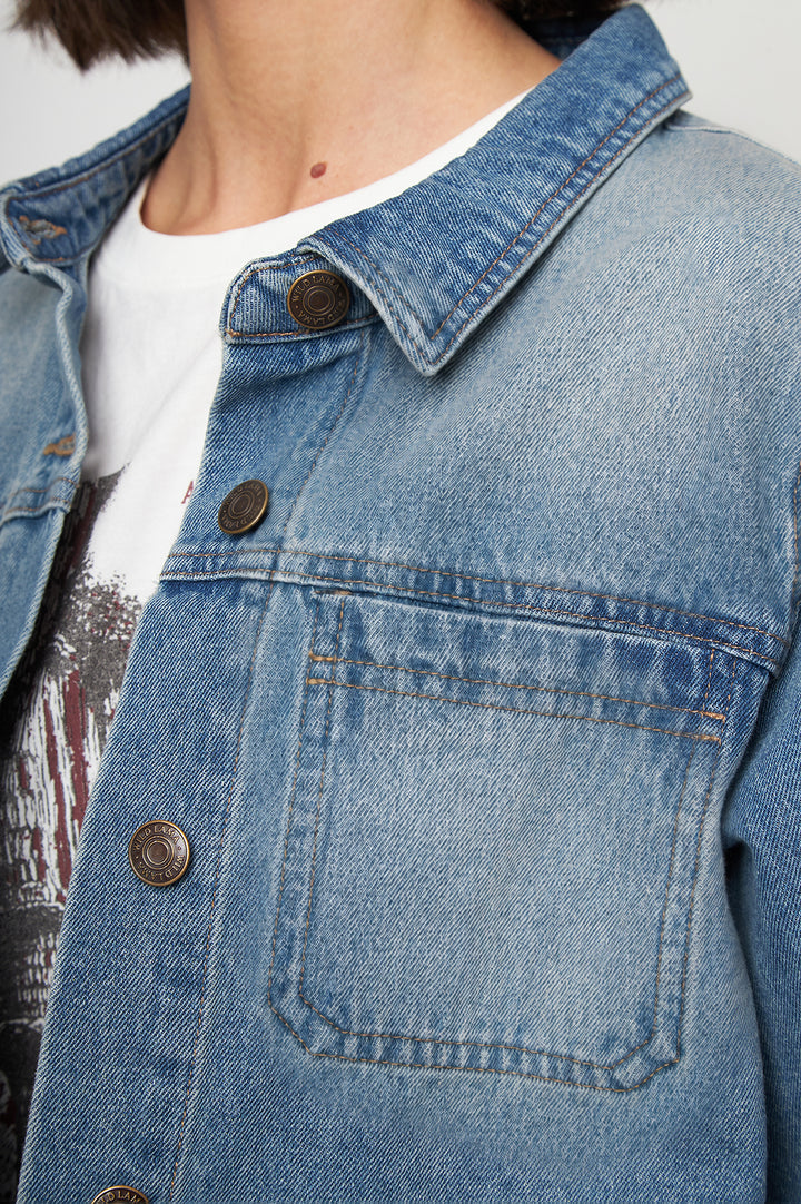 Chaqueta Freya Orgánica Denim Mujer