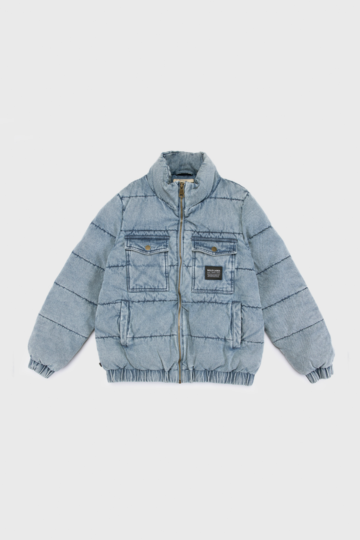 Parka Chic Puffa Orgánica Denim Mujer