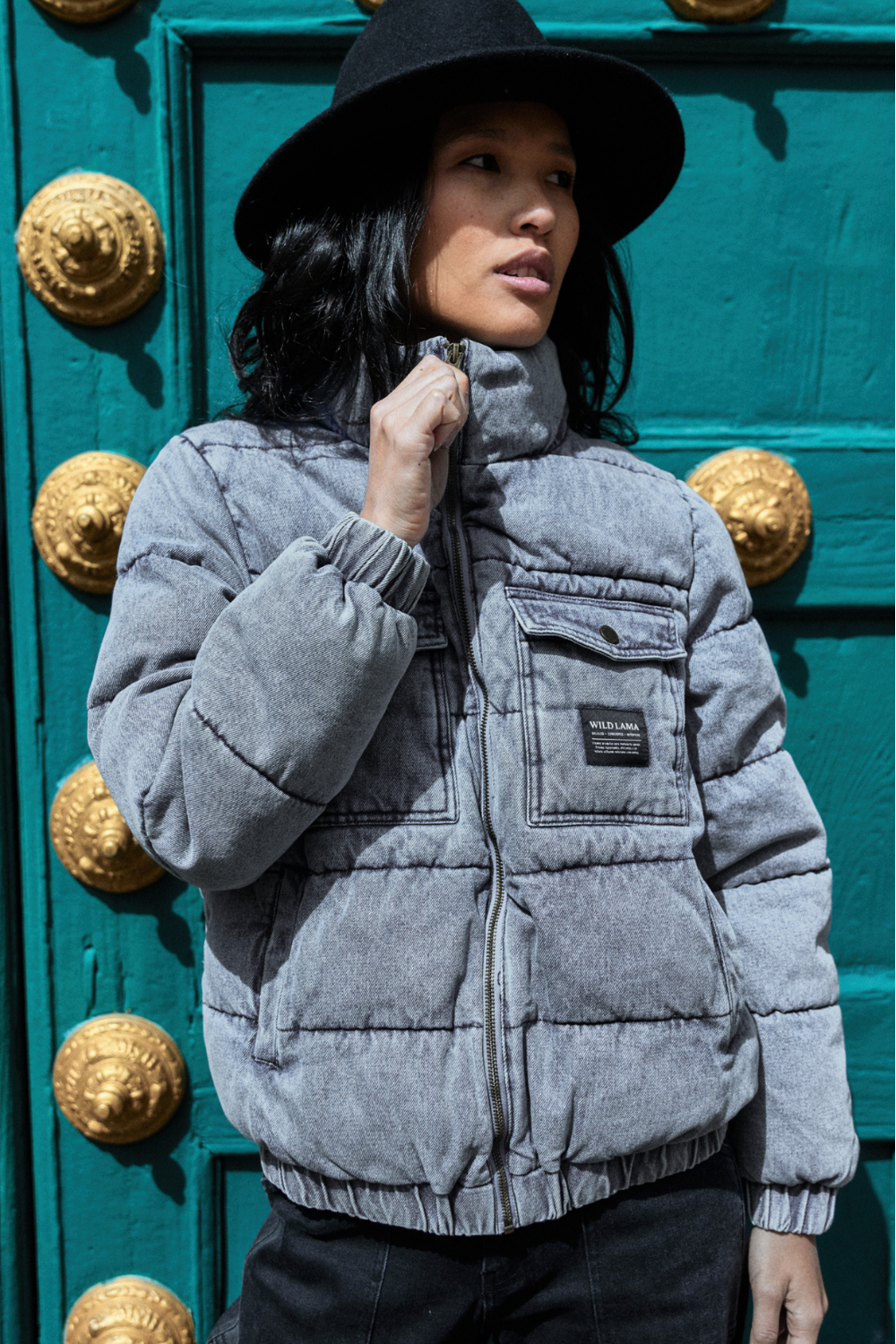 Parka Chic Puffa Orgánica Denim Mujer