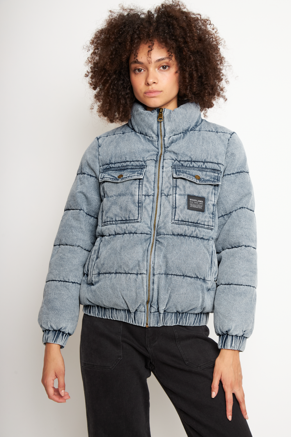 Parka Chic Puffa Orgánica Denim Mujer