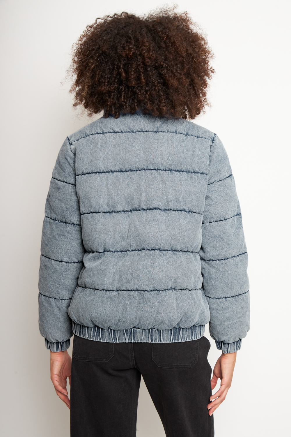 Parka Chic Puffa Orgánica Denim Mujer