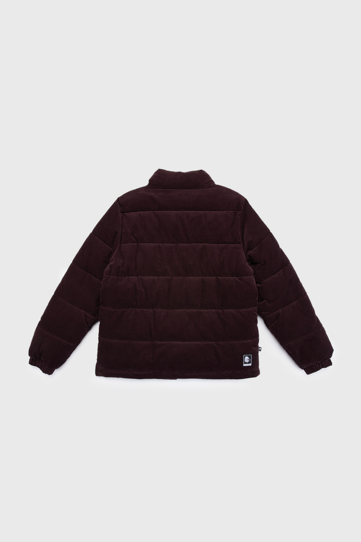 Parka Chic Puffa Orgánica Burdeo Oscuro Mujer