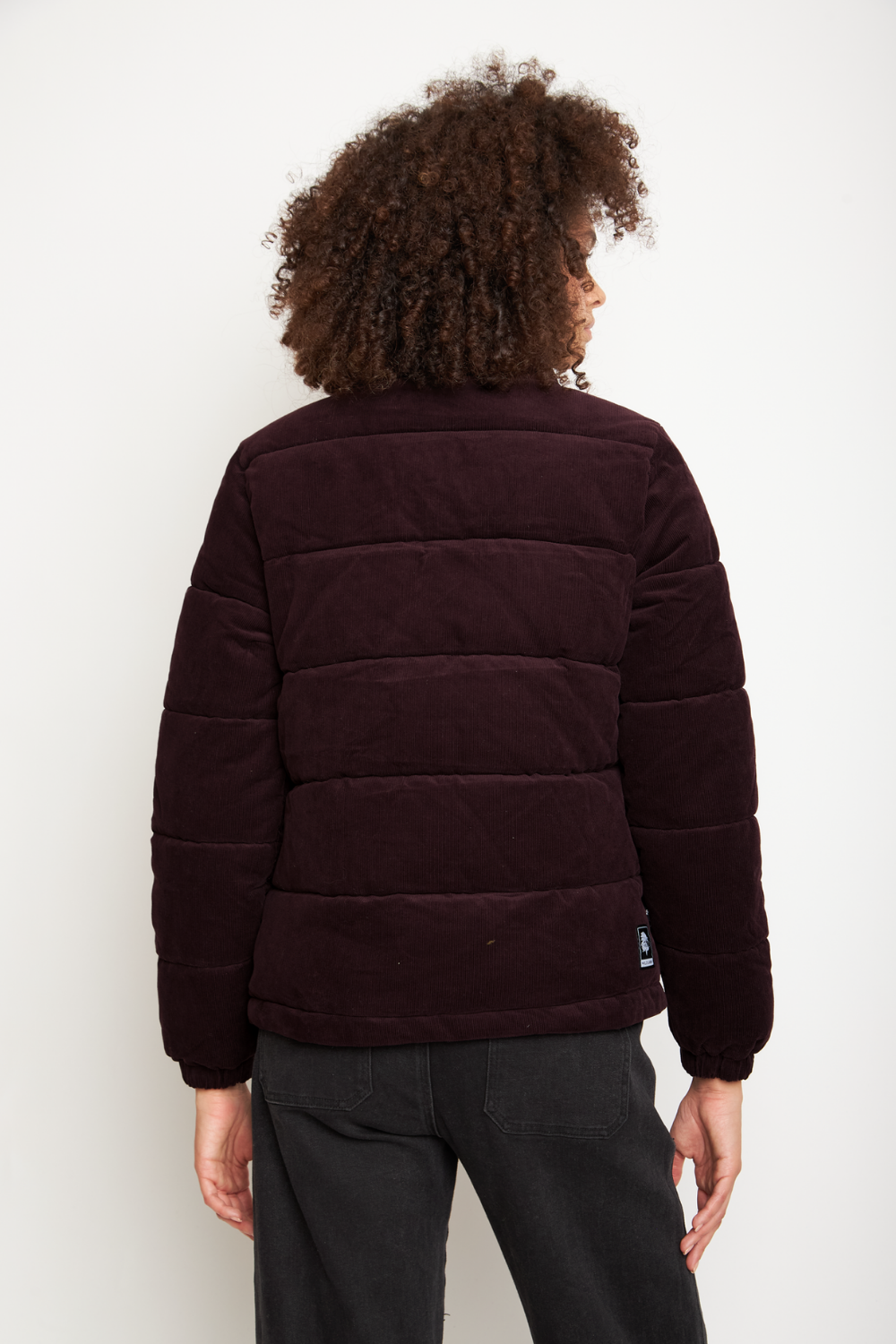 Parka Chic Puffa Orgánica Burdeo Oscuro Mujer