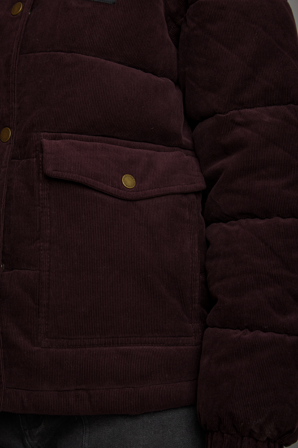 Parka Chic Puffa Orgánica Burdeo Oscuro Mujer