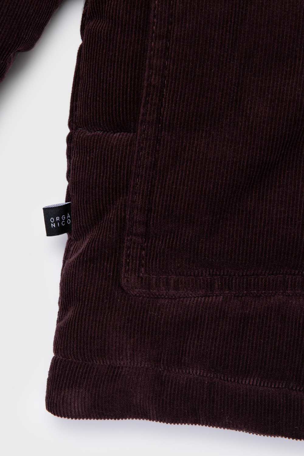 Parka Chic Puffa Orgánica Burdeo Oscuro Mujer