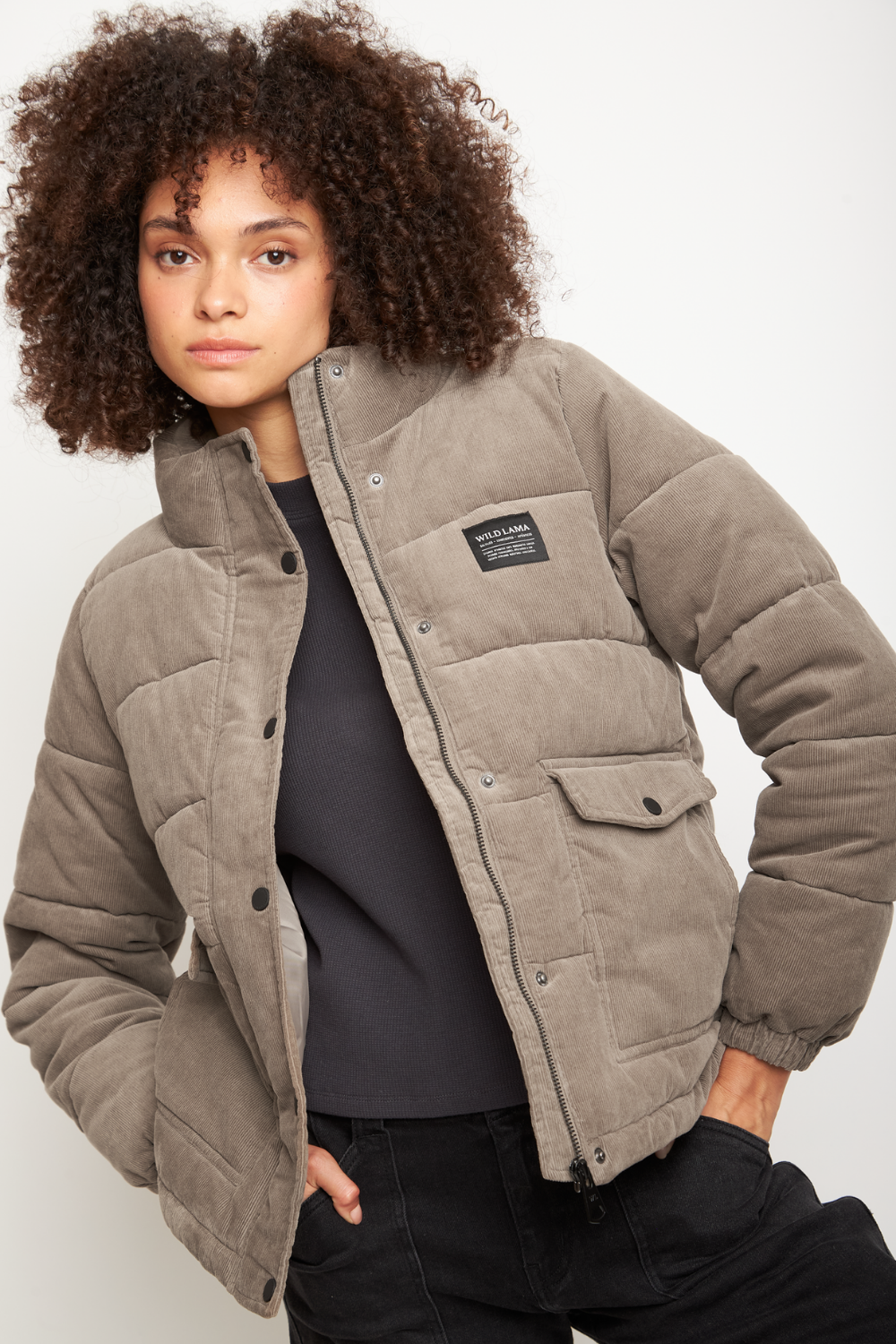 Parka Chic Puffa Orgánica Beige Mujer